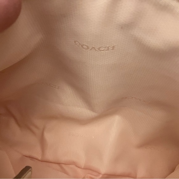 EMBOSSED HORSE AND CARRIAGE CHARLEY CROSSBODY IN PEBBLE LEATHER in Blush Pink - Picture 5 of 12